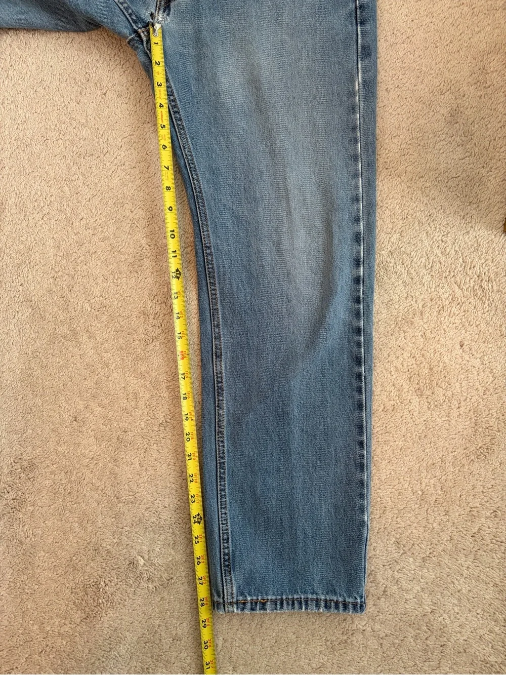 Levi's Men's Vintage Jeans 505's Well Loved‎ Medium Wash Size 34 x 30